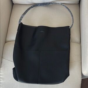 Black Leather Shoulder Bag